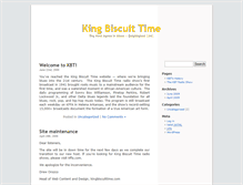 Tablet Screenshot of kingbiscuittime.com